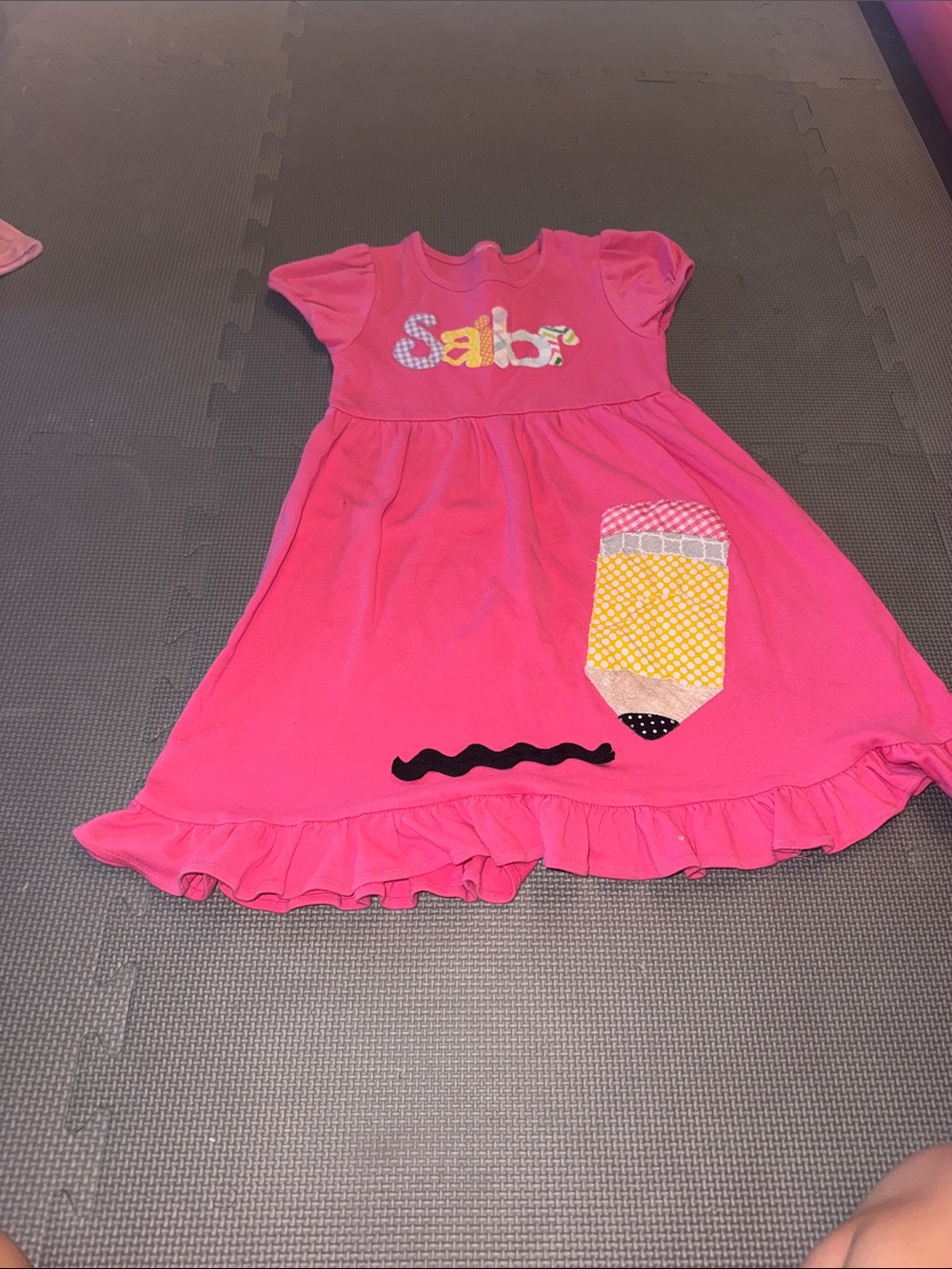 Girls' Pink 'Sailor' Appliqué Dress